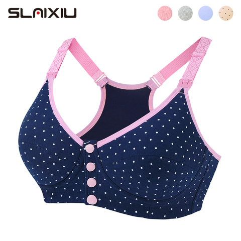 SLAIXIU Nursing Bra Maternity Pregnancy Breast Feeding Bras For Women BraMaternity Panties Underwear Panties Set Sports Nursing ► Photo 1/6