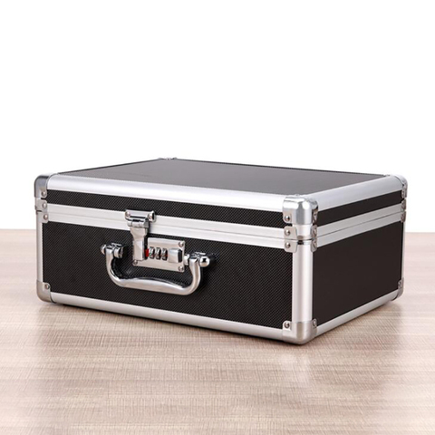 Aluminum Tool Holder Box Case Flight Briefcase with Passwords / Key Locked, Equipment Cosmetic Makeup Manicure Storage Case ► Photo 1/5