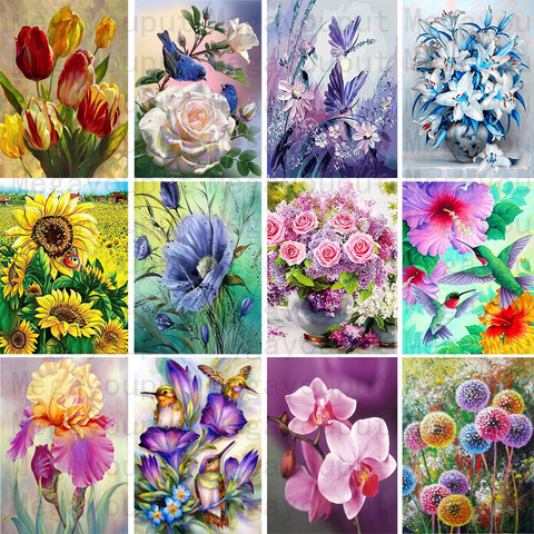 FULL Mosaic Pattern 5D DIY Diamond art Embroidery home decoration Flower diamond painting cross stitch New Year gift ► Photo 1/6