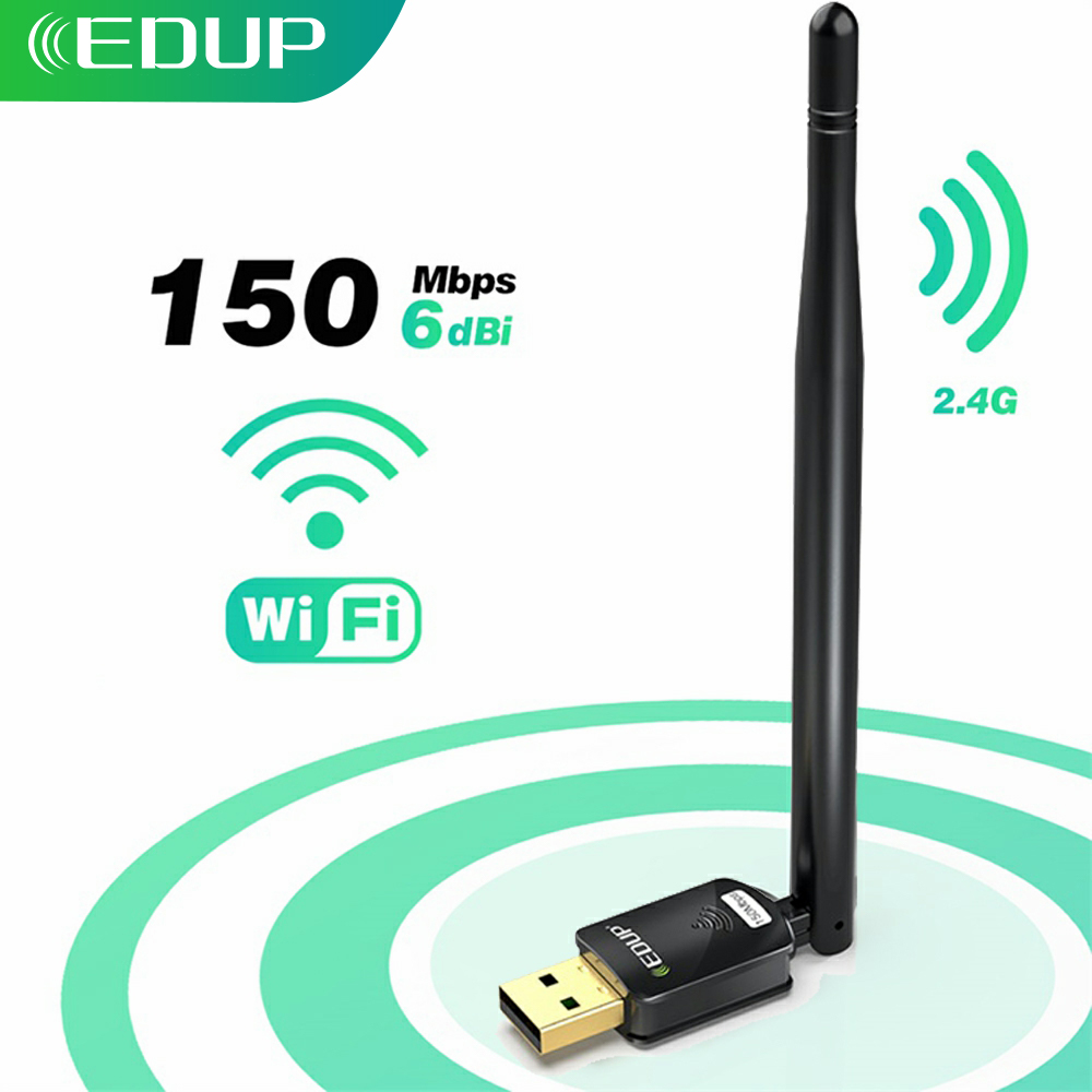 150M USB Wifi Wireless Receiver Adapter Long Range 2dBi Antenna for Desktop PC 