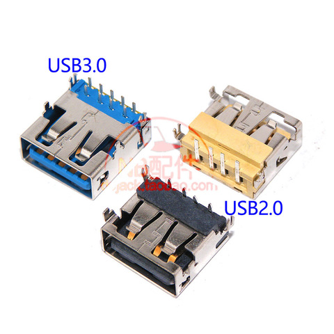 2pcs New 1.1cm 2.0 USB Jack for LENOVO Y400 Y410P Y430P Y500 Y510P USB2.0 USB3.0 USB Jack Connector short body ► Photo 1/1