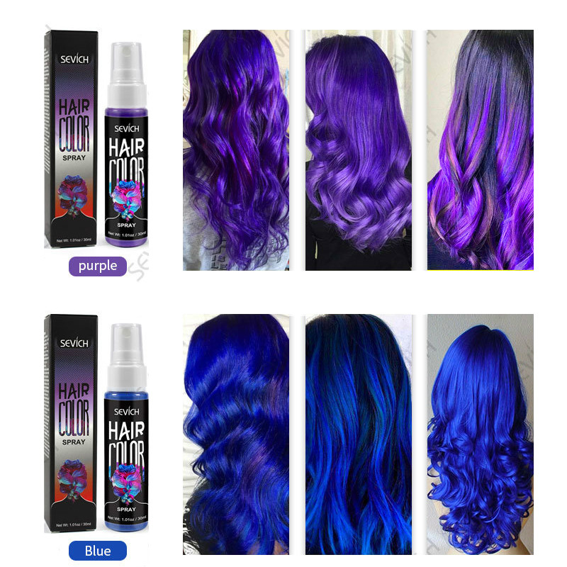Disposable Hair Quick Spray Lasting Security Waterproof Hair Dye Purple Red White Fashion Instant Hair Color Products Tslm2 Price History Review Aliexpress Seller Libertyer Beautymall Store Alitools Io