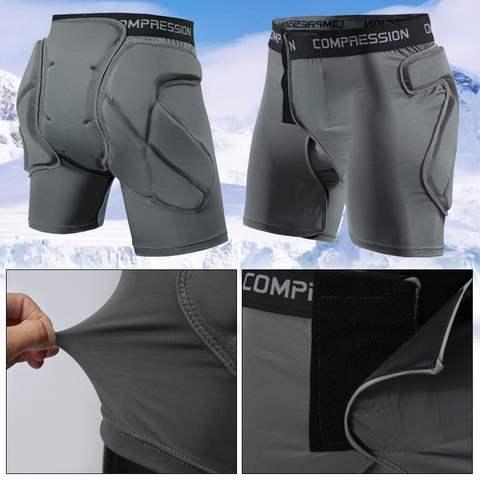 Free shipping snowboard protector hip padded shorts aults outdoor sports ski skate hockey defense snowboard protection shorts ► Photo 1/6