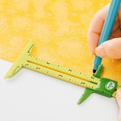 2 Size High Quality 5-IN-1 SLIDING GAUGE Measuring Sewing Tool Patchwork Tool Ruler Tailor Ruler Tool Accessories Home Use ► Photo 1/6