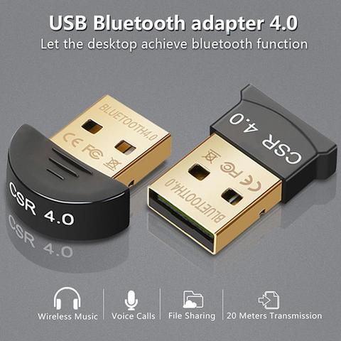 Mini USB Bluetooth V4.0 Adapter Dongle Bluetooth CSR 4.0 USB Wireless Bluetooth For PC Laptop Windows 10 8 XP Win 7 Vista 32/64 ► Photo 1/6
