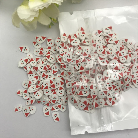 20g Christmas Santa claus gloves Resin DIY Supplies Nails Art Polymer Soft Clay Accessories DIY Sequins scrapbook shakes ► Photo 1/3