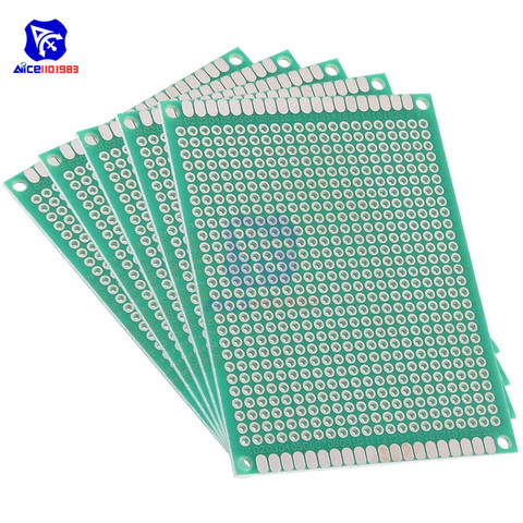 diymore 5PCS/Lot 6x8cm Double Sided PCB Universal Printed Circuit Board 60*80mm for DIY Soldering ► Photo 1/3