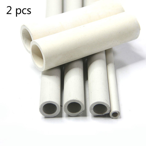 2pcs High Temperature Resistant Corrosion Wear Ceramic Tube Hollow Insulating Burning Pipe 800 degrees ► Photo 1/4