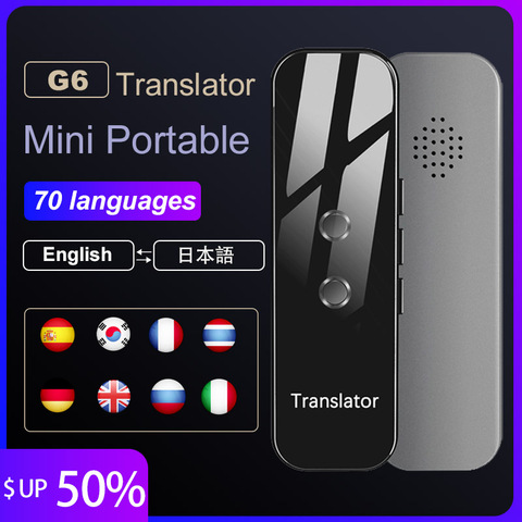 HGDO Translator Portable 70 Languages Smart Instant Voice Text APP Photograph Translaty Language Learning Travel Business ► Photo 1/6