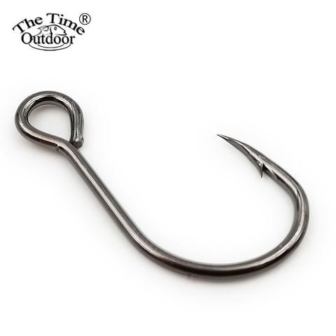 2022 new stronger big eyes single hooks spare sharp High Carbon Steel hook for crankbiat minnow stickbait wobblers lure bait ► Photo 1/6