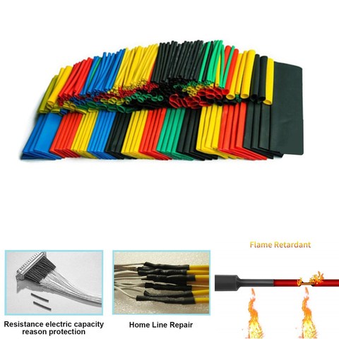 164pcs Set Polyolefin Shrinking Assorted Heat Shrink Tube Wire Cable Insulated Sleeving Tubing Set ► Photo 1/5