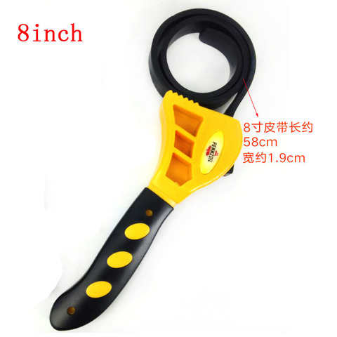 High quality multifunctional belt spanner plastic adjustable bottle opener universal wrench oil filter strap  2022NEW ► Photo 1/5