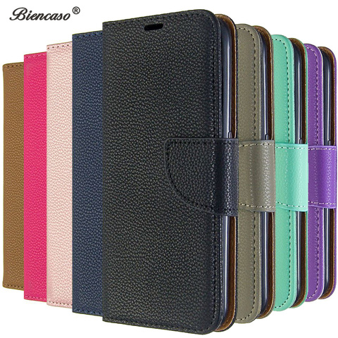 Litchi Cover For Nokia 3.4 2.4 2.3 5.3 1.3 Solid Color Card Slot Wallet Flip Cases For Nokia 1 Plus 2.1 3.1 5.1 2.2 3.2 6.2 7.2 ► Photo 1/6