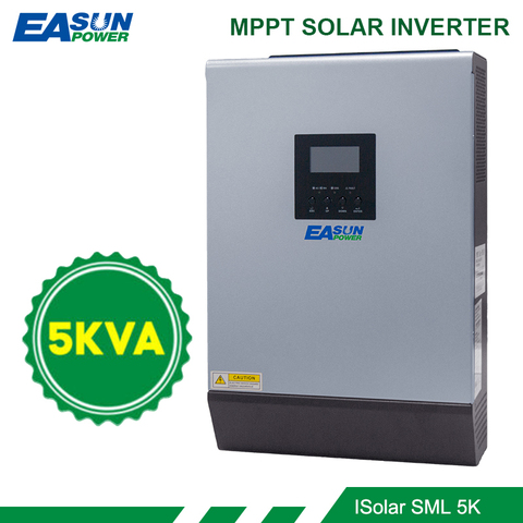 5KVA Solar Inverter 4000W 48V 230V Pure Sine Wave Hybrid Inverter Built-in 60A MPPT off-Grid  Solar Controller Battery Charger ► Photo 1/6