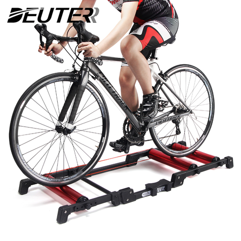 Bike Rollers Indoor Stationary Exercise Bicycle Roller Trainer Belt Stand Aluminum Alloy MTB Road Bicycle Home Cycling Training ► Photo 1/6