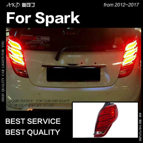 AKD Car Styling for Chevrolet Spark Tail Lights 2012-2017 New Spark LED Tail Lamp DRL Signal Brake Reverse auto Accessories ► Photo 1/2