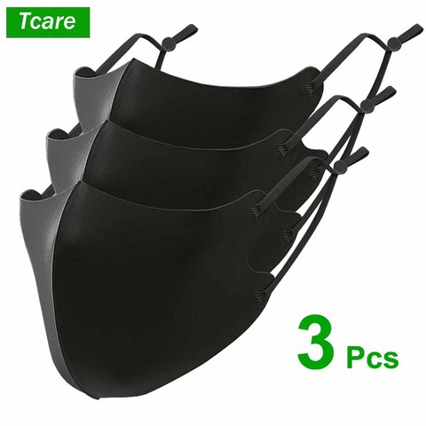 3Pcs/Set Adult Kids Unisex Outdoor Sports Summer Washable and Reusable Comfortable Dust Cover Ice Silk Mask ► Photo 1/6