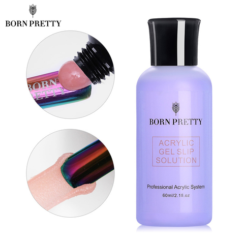 BORN PRETTY 60ml Nail Liquid Slip Solution Quick Extension Gel Nails Extend Gel Nail Polish Nail Art Manicuring Tool ► Photo 1/6