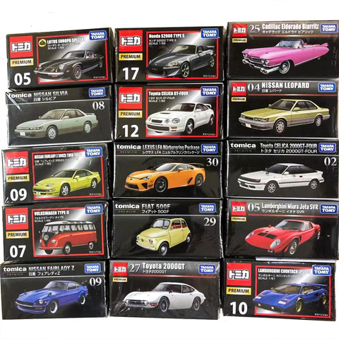 Takara TOMY Tomica Alloy Car Model PREMIUM Black Box Collection TP Series Ferrari Toyota Nissan Fiat Honda ► Photo 1/6