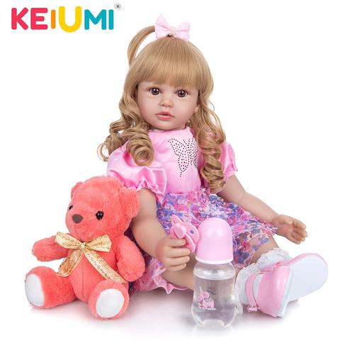 KEIUMI Fantasy 24Inch Reborn Doll Cloth Body Lovely Princess Toddler Doll Toy For Girl Children's Day Gift Kids Birthday Present ► Photo 1/6