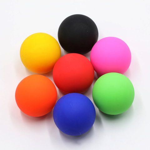 Solid silicone color stretch yoga fitness massage single ball peanut muscle recovery and relaxation fascia massage ball ► Photo 1/5