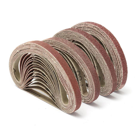 WENXING 50PCS 330*10mm 40/60/80/100/120 Grit Abrasive Sanding Belts Sander Grinding Polishing Tools ► Photo 1/6