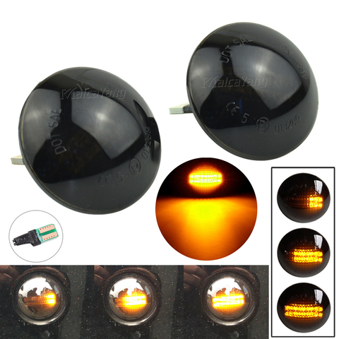 2X Crystal Smoked Side Marker LED Turn Signal Light For Range Rover L322 2002-2012 XGB500020A XGB500020 IRR/RA12L32202SM ► Photo 1/6