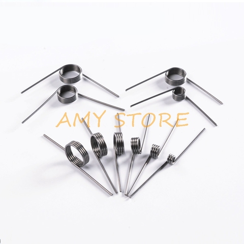 10Pcs 0.3 0.4 0.5m Spring Steel or 304 Stainless Steel Small V Shaped Coil Torsion Spring 90 135 175 180 degree ► Photo 1/2