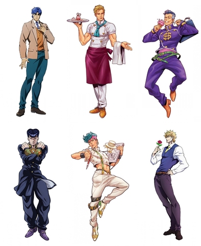 JoJo Bizarre Adventure Part 6 Characters Anime Figure Acrylic Stand De