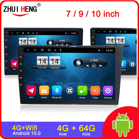 7/9/10.1 inch 2 Din Android 9.1 Car radio undefined Universal Car Stereo Radio car mp5 For Volkswagen Nissan Hyundai Kia Toyota ► Photo 1/6