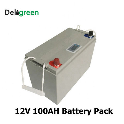 12V 100AH Lithium 3.2V LiFePO4 Battery pack for Solar Energy storage system Electric Boat Yatch with Led display ► Photo 1/6