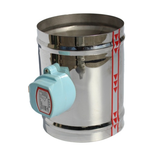 220V 24V 12V 110V 76mm Stainless Steel Electric Air Duct Damper Valve Air Motorized Valve for 3