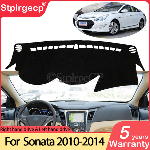 for Hyundai Sonata 2010 2011 2012 2013 2014 YF Anti-Slip Mat Dashboard Cover Pad Sunshade Dashmat Protect Carpet Car Accessories ► Photo 1/6