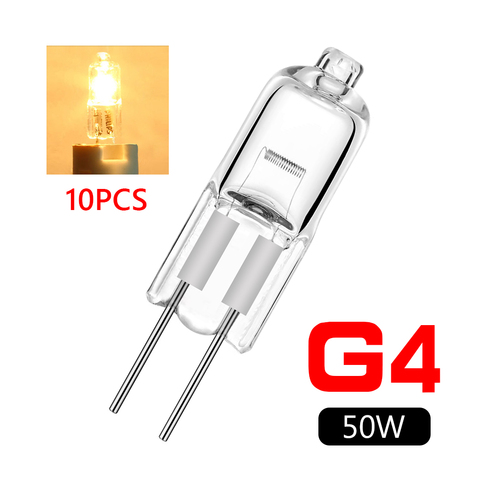 10X 12V G4 indoor lighting Globe Lot JC Bi-Pin LED inserted beads crystal lamps halogen bulb 5W/10W/20W/35W/50W light bulbs ► Photo 1/6