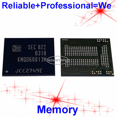 KMQD60013M-B318 BGA221Ball EMCP 32+16 32GB Mobilephone Memory New original and Second-hand Soldered Balls Tested OK ► Photo 1/6