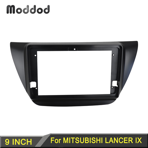 Doubl Din 9 inch Frame for MITSUBISHI LANCER IX 2006 Car Radio Fascia GPS DVD Stereo Panel Dashboard Refitting Installation Kit ► Photo 1/6