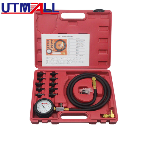 Full System Automotive Engine Oil Pressure Test Kit Tester Car Garage Tool 0-140PSI Low Oil Warning Devices ► Photo 1/6