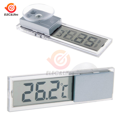 Mini LCD Digital Sucker Thermometer For Car Auto Temperature Meter Window Indoor outdoor thermometer Smart Temperature Tester ► Photo 1/6