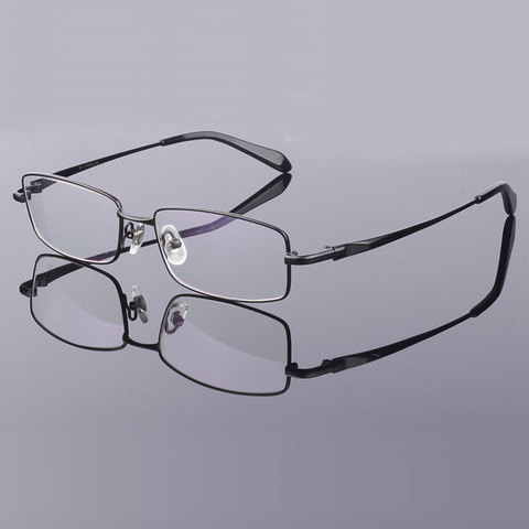 HDCRAFTER Pure Titanium Eyeglasses Frame Men Myopia Optical Prescription Glasses Frames Spectacles Eyewear Metal Glasses Frame ► Photo 1/1