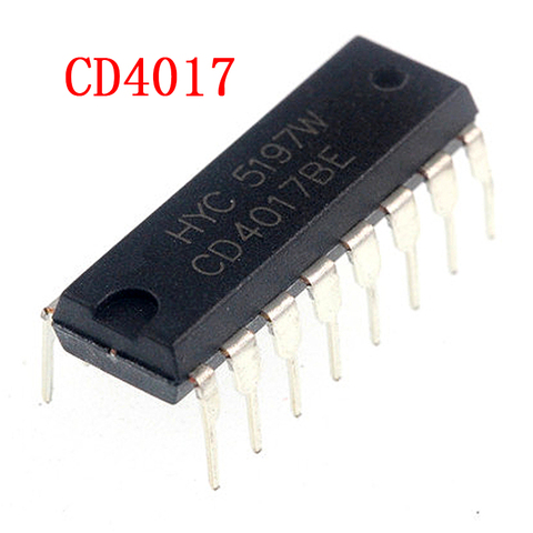 10pcs/lot CD4017 CD4017B CD4017BE 4017 DECADE COUNTER DIVIDER IC new original ► Photo 1/1