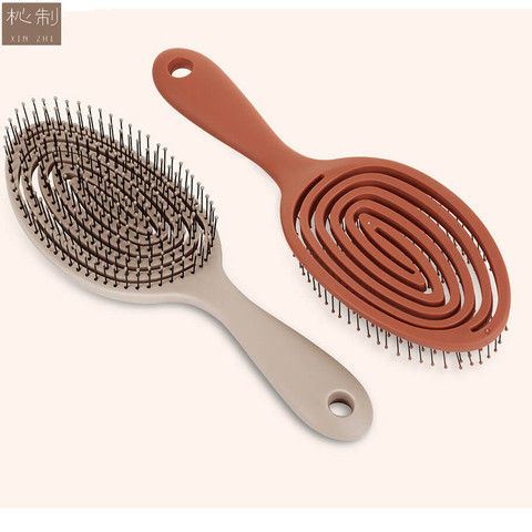 Youpin Xinzhi Relaxing Elastic Massage Comb Soft comb Portable Hair Brush Massage Brush Anti-static for women gifts ► Photo 1/6