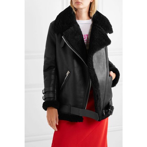 Free shipping,fashion Women Genuine leather jacket,winter warm 100% fur coat.sheepskin wool clothes,plus size shearling clothes ► Photo 1/5