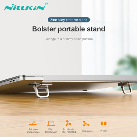 NILLKIN laptop stand portable aluminum travel under 17'' Stand Holder for iPad for Macbook for HP For Lenovo For Asus Notebook ► Photo 1/6