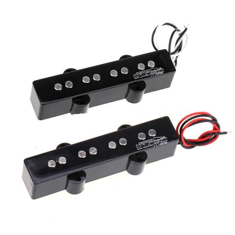 Wilkinson Variable Gauss Ceramic Traditional Jazz Bass Pickups Set for JB Style Electric Bass, Black ► Photo 1/5