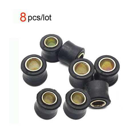 8pcs/lot Motorcycle Scooter Rear Shock Absorber Rubber Sleeve Cushion Rubber Ring 10mm 12mm  Rear Shock Absorber Bushing ► Photo 1/4