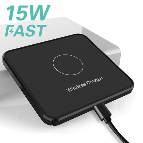 Fast Charging Convenient 15w Wireless Multifunctional Smart Power Pad Phone Charger for  Cellphone Home Desktop Car ► Photo 1/6