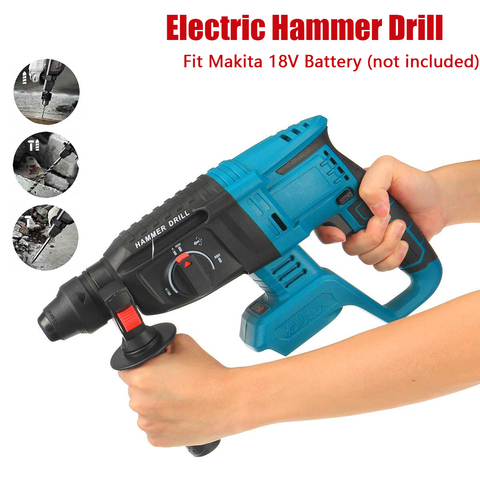Hammer Drill Electric 21V Rotary Hammer Impact Drill Brushless Rechargeable Impact Function Perforator For Makita 18V Battery ► Photo 1/6