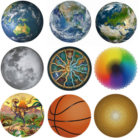 Buy Online 1000 Pieces Jigsaw Puzzles Educational Toy Scenery Space Stars Moon Earth Dropship Round Puzzle Game Toys For Adults Kids Gifts Alitools