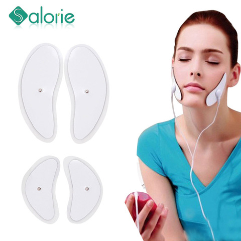 4PCS For Facial Lifting Pads EMS Muscle Stimulator Electrode Pads Face Massager Tens Acupuncture Digital Electronic Pulse ► Photo 1/6