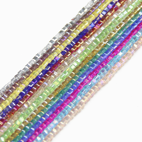 JHNBY Square shape Upscale Austrian crystal beads Transparent beads quadrate ball 2mm 200pcs supply bracelet Jewelry Making DIY ► Photo 1/3
